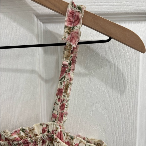 Altar’d State Floral Tiered Maxi Dress with Lace Trim - Picture 7 of 7